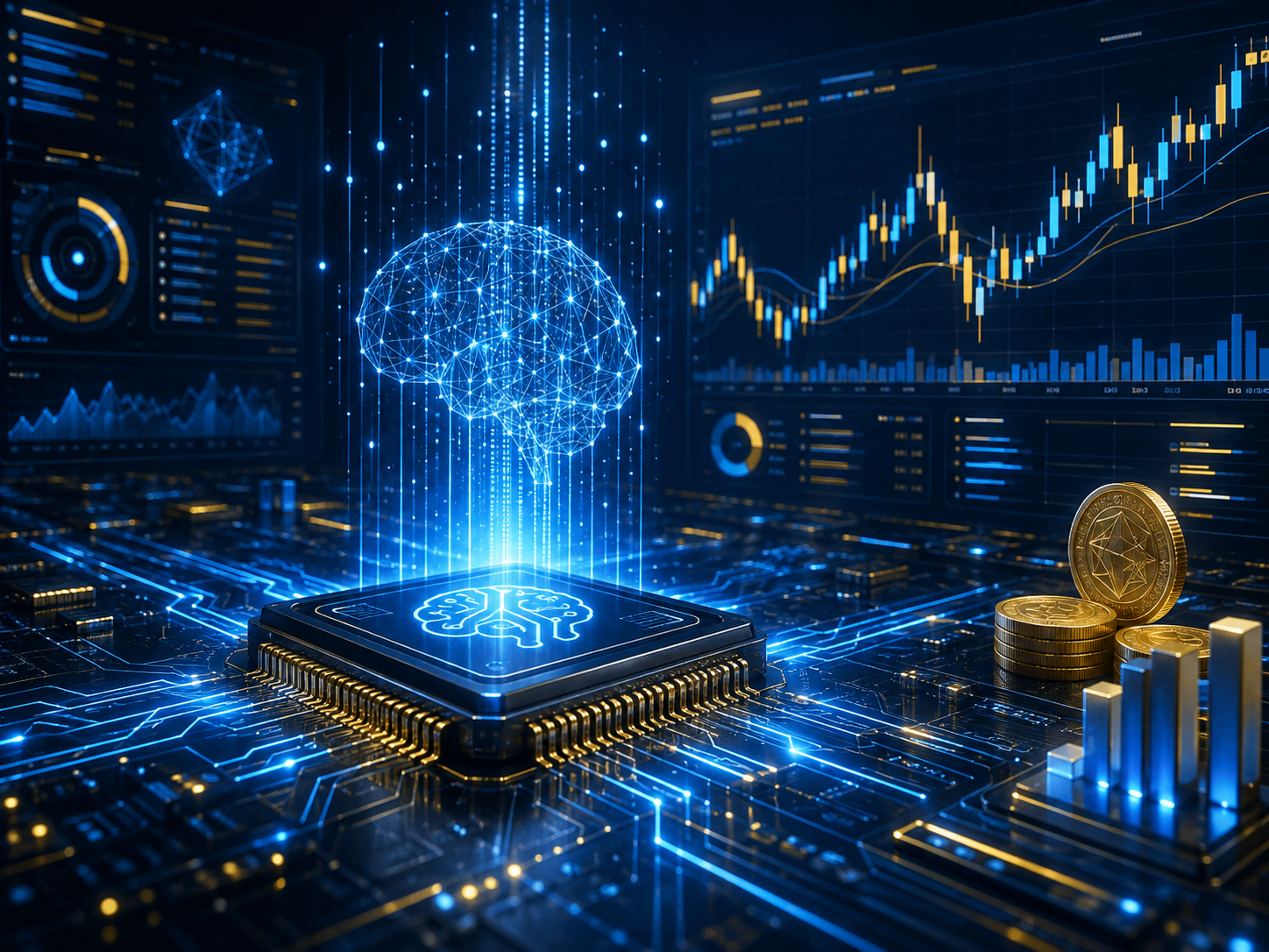 AI trading system visualization